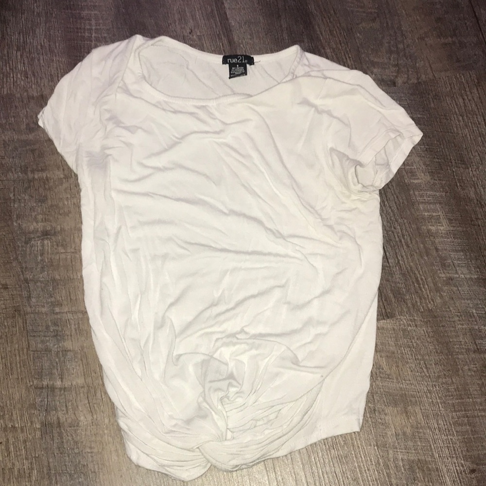 White Tied Rue 21 Shirt